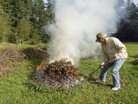 Осенью в период уборки урожая возрастает количество пожаров, связанных со сжиганием населением сухой ботвы и мусора